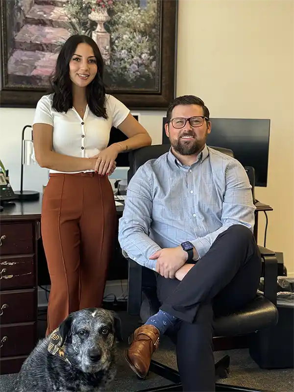 Top Line Roofing office staff